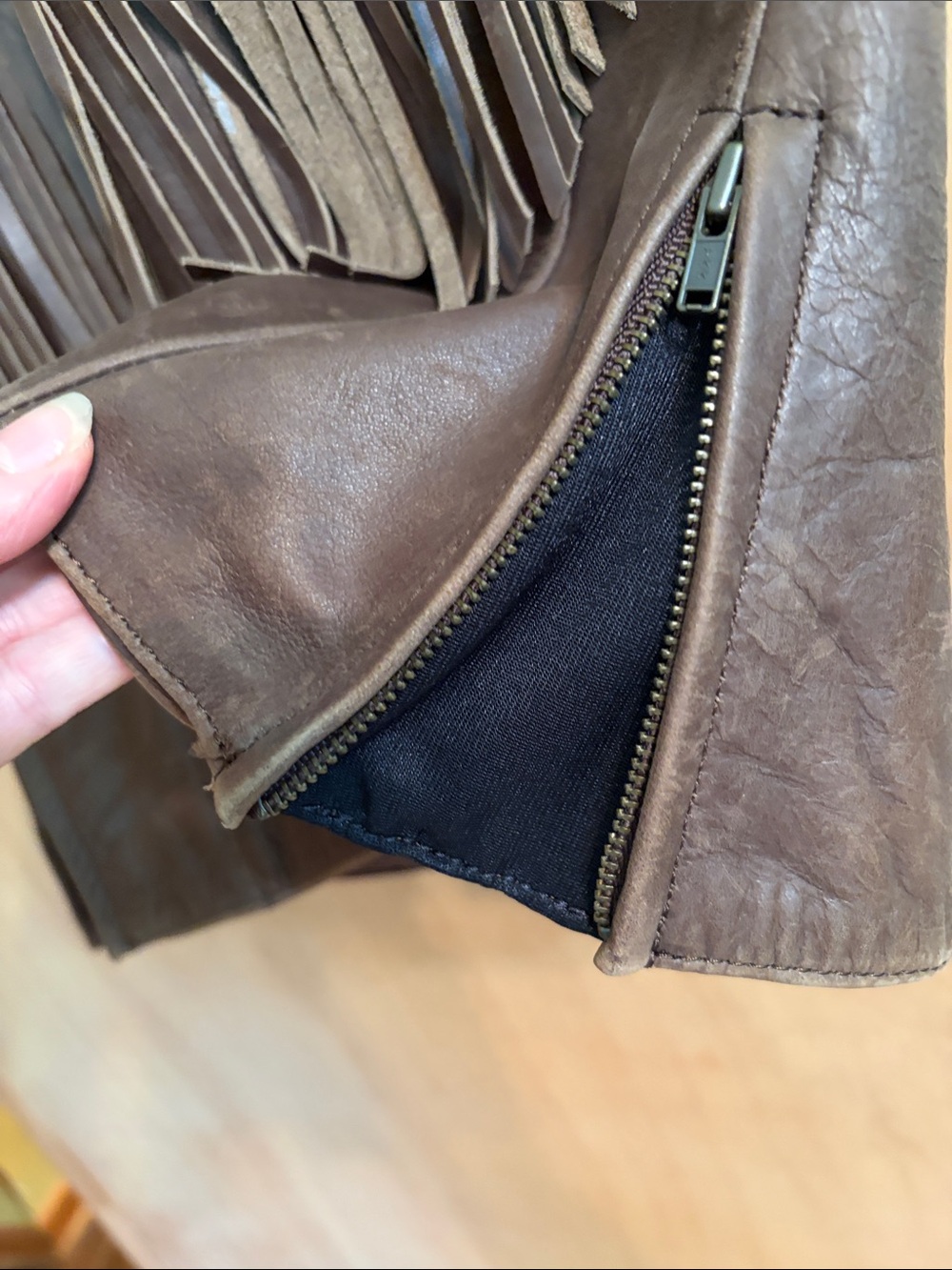 Indian Motorcycle Women’s Leather Fringe Vest. Vintage Brown Colorway. Western S - Picture 5 of 14
